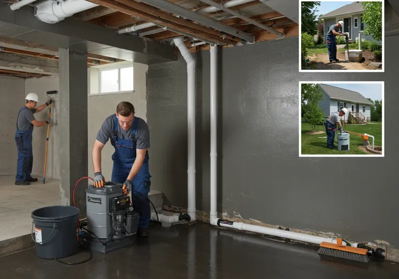 Basement Waterproofing and Flood Prevention process in North Highlands, CA